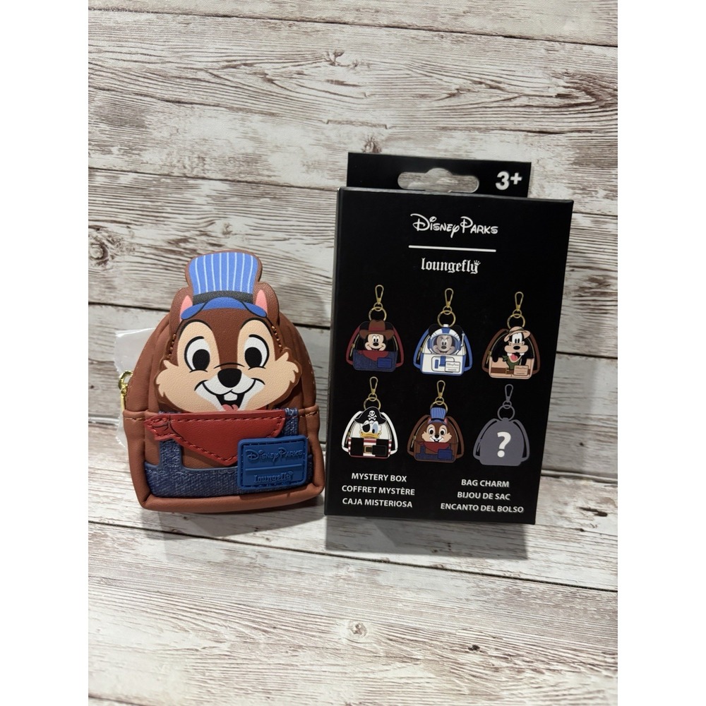 2026 Disney Parks Loungefly Mini Backpack Chip Bag Charm Keychain New